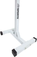 Suport haltera fitness, reglabil, 110 x 45 x 15 cm, alb - imagine 2