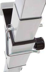 Suport haltera fitness, reglabil, 110 x 45 x 15 cm, alb - imagine 7