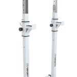 Suport haltera fitness, reglabil, 110 x 45 x 15 cm, alb