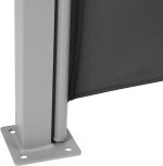 Copertina laterala, pentru balcon/gradina/terasa, protectie UV 50, rezistenta la intemperii, 160x300 cm, gri - imagine 4