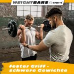 Bara bicepsi, SZ, 120 cm/30 mm, argintiu - imagine 4