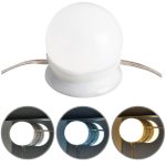 Masa de toaleta pentru machiaj "Alina", cu sertar si rafturi, alba, cu oglinda si LED-uri, 108 x 40 cm - imagine 8