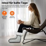 Incalzitor pentru picioare, 100W, marime universala, 6 trepte de caldura, functie de oprire automata, protectie la supraincalzire, gri - imagine 6
