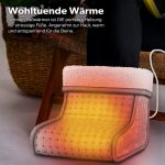 Incalzitor pentru picioare, 100W, marime universala, 6 trepte de caldura, functie de oprire automata, protectie la supraincalzire, gri - imagine 7