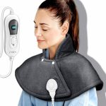 Incalzitor electric pentru gat si umeri, 100 W, 3 trepte de caldura, functie de oprire automata, protectie supraincalzire, antracit