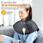 Incalzitor electric pentru gat si umeri, 100 W, 3 trepte de caldura, functie de oprire automata, protectie supraincalzire, antracit - imagine 6
