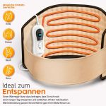 Centura electrica pentru spate/abdomen, 100 W, 3 trepte de caldura, functie de oprire automata dupa 90 min, protectie la supraincalzire, 69 x 29 x 29 cm, crem - imagine 2