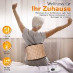 Centura electrica pentru spate/abdomen, 100 W, 3 trepte de caldura, functie de oprire automata dupa 90 min, protectie la supraincalzire, 69 x 29 x 29 cm, crem - imagine 6