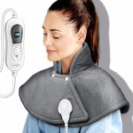 Incalzitor electric pentru gat si umeri, 100 W, 3 trepte de caldura, functie de oprire automata, protectie supraincalzire, gri