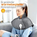 Incalzitor electric pentru gat si umeri, 100 W, 3 trepte de caldura, functie de oprire automata, protectie supraincalzire, gri - imagine 6