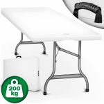 Masa pliabila gradina/camping/bucatarie/balcon/terasa, material anti-zgarieturi, picioare anti-alunecare, capacitate suportata 200 kg, interior/exterior, 180x75x73cm