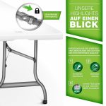 Masa pliabila gradina/camping/bucatarie/balcon/terasa, material anti-zgarieturi, picioare anti-alunecare, capacitate suportata 200 kg, interior/exterior, 180x75x73cm - imagine 2