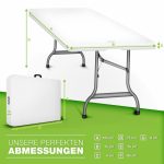 Masa pliabila gradina/camping/bucatarie/balcon/terasa, material anti-zgarieturi, picioare anti-alunecare, capacitate suportata 200 kg, interior/exterior, 180x75x73cm - imagine 4