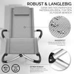 Scaun balansoar gradina, 166 x 74 x 81 cm, gri, capacitate 180 kg - imagine 4