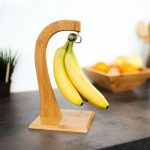 Suport pentru banane, Relaxdays, din bambus, 16 x 16 cm - imagine 2