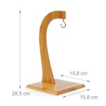 Suport pentru banane, Relaxdays, din bambus, 16 x 16 cm - imagine 3