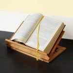 Suport reglabil pentru carti, 3 unghiuri. din bambus, 22 x 33 x 22,5 cm - imagine 3