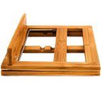 Suport reglabil pentru carti, 3 unghiuri. din bambus, 22 x 33 x 22,5 cm - imagine 5