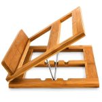 Suport reglabil pentru carti, 3 unghiuri. din bambus, 22 x 33 x 22,5 cm - imagine 6