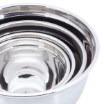 Set 4 boluri cu capac, dimensiuni diferite, baza din cauciuc anti-alunecare, din otel inoxidabil, diametru 15,5, 17,5, 21, 25,5 cm - imagine 4