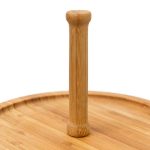 Platou pentru prajituri/fructe, 3 nivele, din bambus, diametru 30 cm, 25 cm, 20 cm - imagine 7