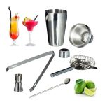 Set cocktail, 5 piese, inox, Relaxdays
