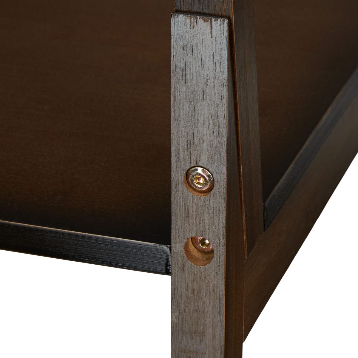Suport prosoape tip scaun cu 2 rafturi, Relaxdays, maro, din bambus, 133 x 40 x 42 cm - imagine 7