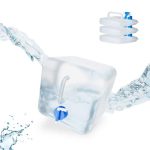 Canistra de apa potabila pentru calatorii, 5l, 4 recipiente, 21 x 20 x 20 cm, pliabile