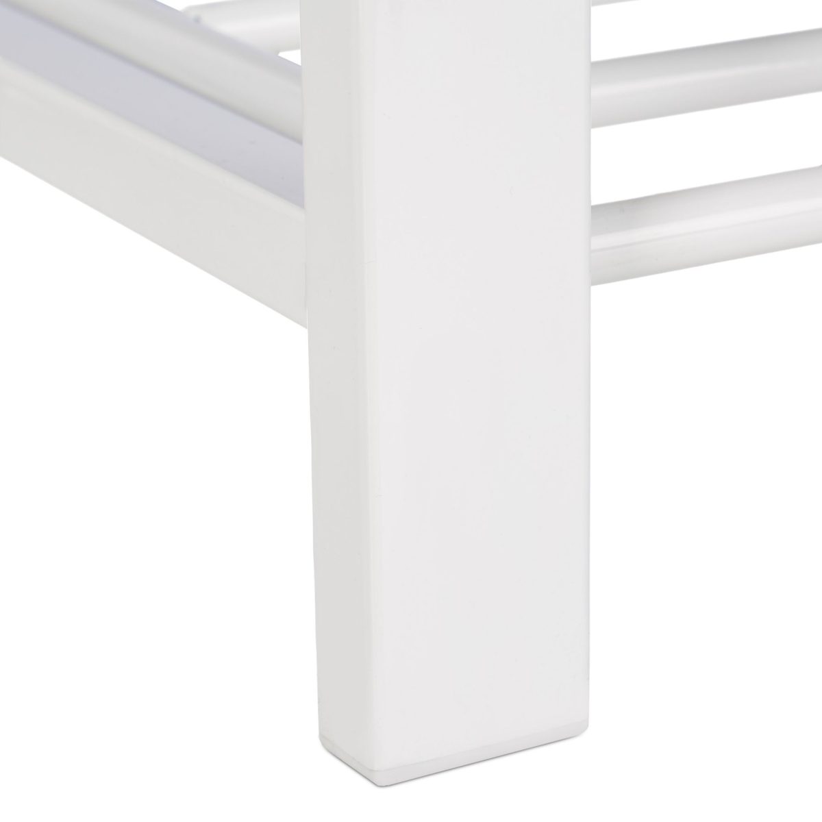 Banca de pantofi tip taburet, Relaxdays, 2 rafturi, dimensiuni 50 x 81 x 32 cm, capacitate 6 perechi pantofi, alb/gri - imagine 8