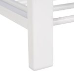 Banca de pantofi tip taburet, Relaxdays, 2 rafturi, dimensiuni 50 x 81 x 32 cm, capacitate 6 perechi pantofi, alb/gri - imagine 8
