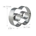 Forme pentru prajituri, 26 litere si 10 cifre, inox - imagine 4