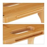 Suport sticle de vin, Relaxdays, natur, din bambus, pentru 8 sticle, 24 x 47 x 18 cm - imagine 7