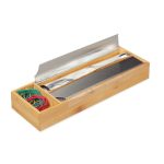 Dispenser folie aluminiu si folie alimentara, cu spatiu pentru depozitare, 5,5 x 39,5 x 13 cm