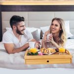 Tava servire, cu sertar, din bambus, 10 x 43 x 31 cm, Relaxdays - imagine 2