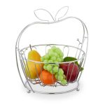Cos pentru fructe, design mar, din metal, 28,5 x 28 x 23 cm