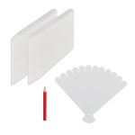 Etichete pentru plante, 300 bucati, creion inclus, reutilizabile, din plastic, 13 x 1,5 x 0,1 cm