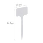 Etichete pentru plante, 100 bucati, reutilizabile, din plastic, 14,5 x 5,5 x 0,2 cm - imagine 4