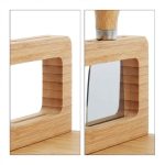 Platou servire branzeturi din bambus, cu 4 ustensile, Relaxdays,14 x 35.5 x 28 cm - imagine 7