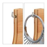 Cos pentru fructe Relaxdays, din inox si bambus, 18.5 x 38 x 23 cm - imagine 6
