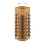 Suport rotativ capsule cafea, tip Cafissimo, 8 compartimente, din bambus, pana la 56 de capsule, 40.5 x 14 x 14 cm - imagine 6