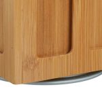 Suport rotativ capsule cafea, tip Cafissimo, 8 compartimente, din bambus, pana la 56 de capsule, 40.5 x 14 x 14 cm - imagine 9
