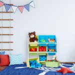 Dulap depozitare jucarii, RelaxDays, cu 9 cutii din plastic, multicolor, 67 x 65 x 31.5 cm - imagine 2