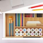 Suport pentru tacamuri, RelaxDays, din bambus, extensibil, natur, 5 x 49.5 x 44.5 cm - imagine 4