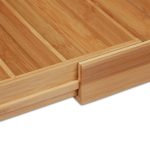 Suport pentru tacamuri, RelaxDays, din bambus, extensibil, natur, 5 x 49.5 x 44.5 cm - imagine 5
