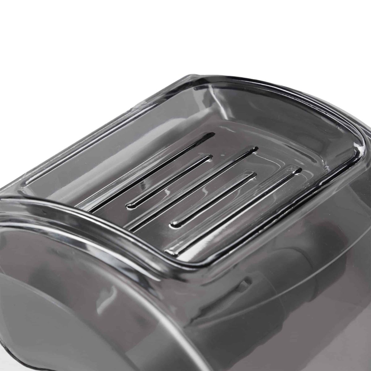 Suport hartie igienica cu raft depozitare telefon sau alte accesorii, 15 x 13,5 x 15 cm, alb/gri - imagine 2