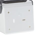 Suport hartie igienica cu raft depozitare telefon sau alte accesorii, 15 x 13,5 x 15 cm, alb/gri - imagine 4