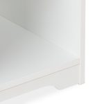Noptiera camera copilului cu sertar roz si spatiu de depozitare, Relaxdays, din MDF, alb, 41 x 32 x 31 cm - imagine 8