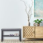 Banca cu raft pentru pantofi, Relaxdays, dimensiuni 50,5 x 81 x 32 cm, capacitate 3 perechi pantofi - imagine 7
