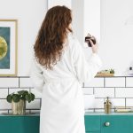 Set accesorii baie, RelaxDays, din otel inoxidabil, gold mat, 5 piese - imagine 2