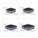 Set 4 tavi de copt cu arc, dimensiuni diferite, otel inoxidabil - imagine 4